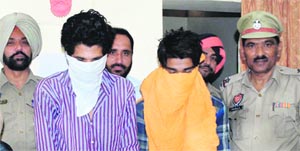 The accused in police custody in Amritsar