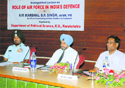 Air Marshal SP Singh (left), Air Officer Commanding-in-Chief, Southern Command, 