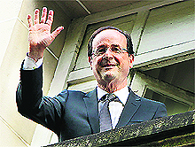 Frances President-elect Francois Hollande in Paris on Monday. 