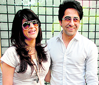 Ayushmann Khurrana with wife Tahira