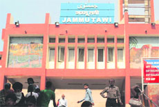 A view of the Jammu Railway Station. 