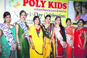 Mothers at a function held on the eve of Mothers Day in Dehradun on Saturday