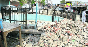 Ill-maintained fountain in ward no 15 in Ludhiana.  