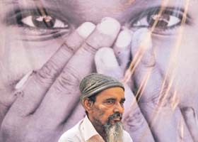 An exhibit at a show to mark 10 years of Godhra riots