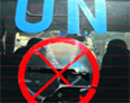 The UN monitors team leaves the UN headquarters in Damascus on a tour of Syrias flashpoint areas.  AFP