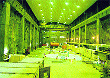 The Chamera III underground powerhouse cavern in Chamba
