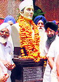 Shaheed Sukhdevs statue, which was unveiled in Ludhiana on Tuesday
