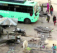 The Rajouri bus stand in a deplorable condition