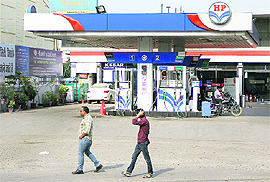 Pumps have run out of diesel