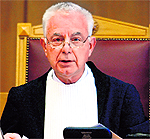 Panagiotis Pikrammenos, supreme administrative court head, has been named as the caretaker Prime Minister