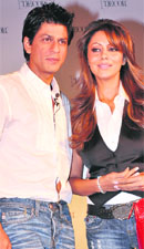 Shah Rukh Khan with wife Gauri
