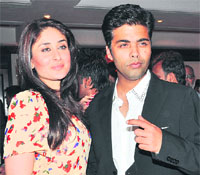 Kareena Kapoor with Karan Johar