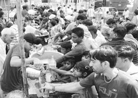 A chhabeel underway at the Zirakpur highway on Saturday