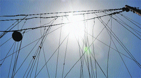Kundi connections used by people to draw power illegally.