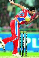 Bangalores Muttiah Muralitharan has picked up 14 wickets in IPL-V