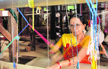 Weaving a Maheshwari saree is a labour of love