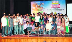 Students pursuing courses in animation attend a seminar at Arena Animation Academy in Amritsar.