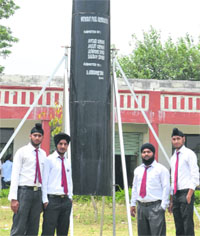 Polytechnic students of the St Soldier Group of Institutions with their generator in Jalandhar.