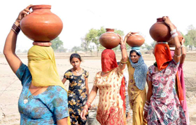 Shortage of potable drinking water has gripped Sriganganagar region even as canal water supply was restored a fortnight back.