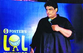 Comedian Vir Das performs at a function in Gurgaon