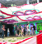 A rave party under way at Tosh, a remote village in the Parbati valley in Kullu. 