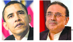 Barack Obama (L) & Asif Ali Zardari