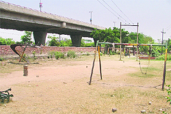 an ill-maintained park in ward no. 32