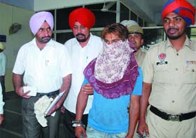 The accused in police custody on Thursday
