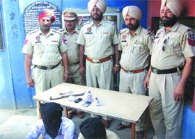 The accused in police custody in Phagwara on Thursday