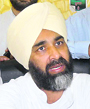 PPP chief Manpreet Badal in Jalandhar on Thursday. 