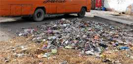 Authorities as well as passengers turn a blind eye to open spaces, like these, that lie littered at the Bathinda bus stand. Little thought has been spared for the upkeep of the place.