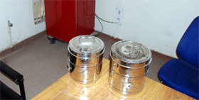 The eye collection kit at the eye collection centre that has been set up at the Civil Hospital.