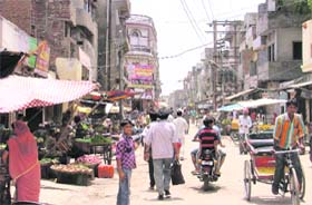 Encroachments on a street in the ward