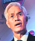 IOC Chairman RS Butola at a press conference in New Delhi on Monday.