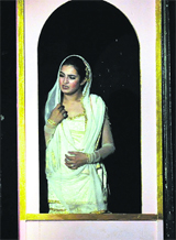 A scene from the play 'Bichu' staged at Desh Bhagat Yadgaar Hall in Jalandhar.