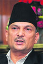 Nepalese Prime Minister Baburam Bhattarai addresses mediapersons in Kathmandu