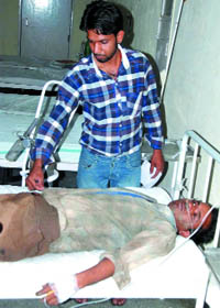 Atma Ram survived the May 22 sewer mishap at the Mansa Road disposal. 