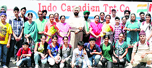 A group of 18 students of Guru Amar Dass Public School in a jubilant mood after returning from an educational trip to NASA in the US