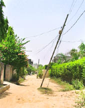 A road that needs to be carpeted.