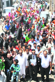UP IN ARMS: Villagers hold a protest in Dharamsala on Saturday. Photo: Kamaljeet