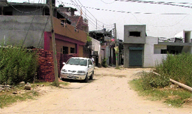 A view of a road that has not been carpeted till date