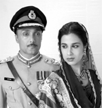 Rahul Bose plays General Zulfikar of Pakistan with him is his wife Emerald, played by Anita Majumdar