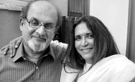 A formidable team: Salman Rushdie, the author of Midnight’s Children with Deepa Mehta, who evokes the visual magic of the novel on celluloid