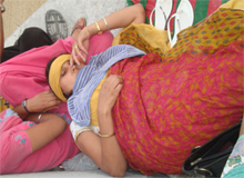 unconscious protestor