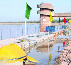Jetties placed near the watchtower at Sukhna.