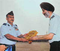 An award ceremony during the NCC camp. 