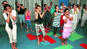 A summer camp in progress at BCM Arya Model School in Ludhiana.
