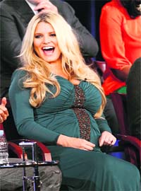 Healthy mum: Jessica Simpson