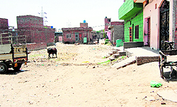 Unpaved streets in Ward number 58 in Amritsar