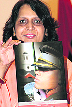 Ranjana Singh, first lady of the Indian Military Academy, releases IMA journal Spring term-2012 in Dehradun on Wednesday